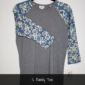 LuLaRoe Randy Small Printed Sleeves NEW